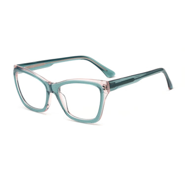 Women Vista Eyeglasses: Miedema - Green - SpaceSMART Eye Clinic (Diagonal View)